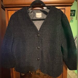 Fashion Bug Black Textured Knit Sweater